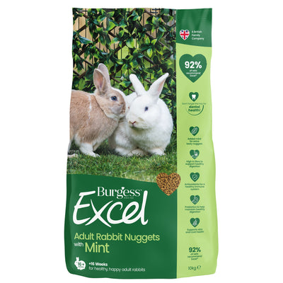 Burgess Excel Adult Rabbit Nuggets with Mint 10kg