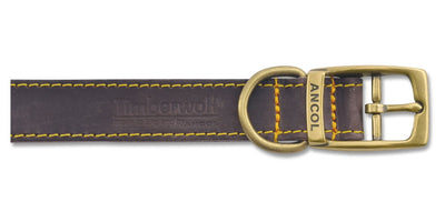 Timberwolf Leather Collar Sable 19mm X35-43cm