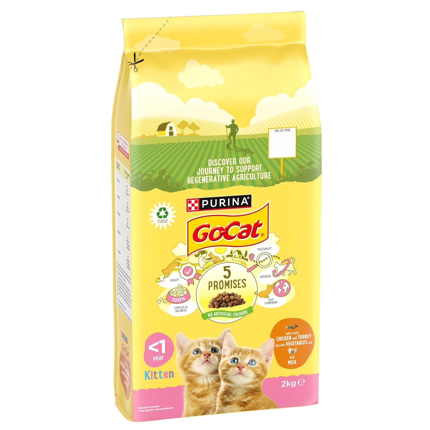 Go-Cat Kitten With Chicken Milk & Vegetables 2kg
