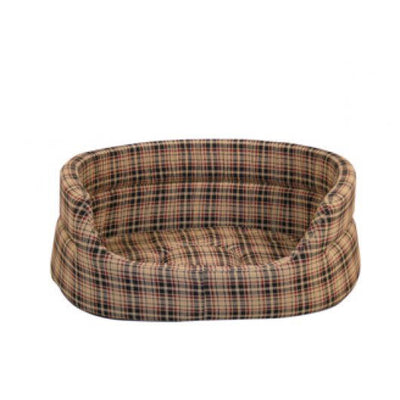 Classic Check Cream Slumber Bed 68cm (27")