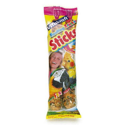 Vitakraft Kracker Feathercare Cockatiel/Parrot Sticks 2Pk