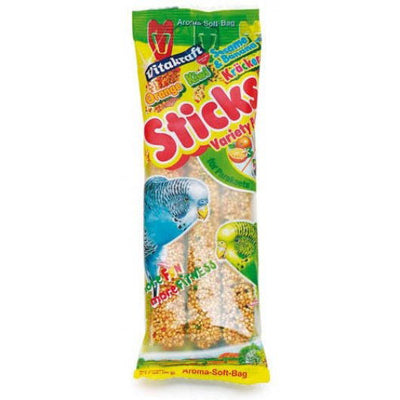 Vitakraft Budgie Kräcker® Orange/kiwi/banana Sticks 3 Pack