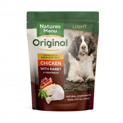 Natures Menu Dog Light Pouch With Chicken & Rabbit 300g
