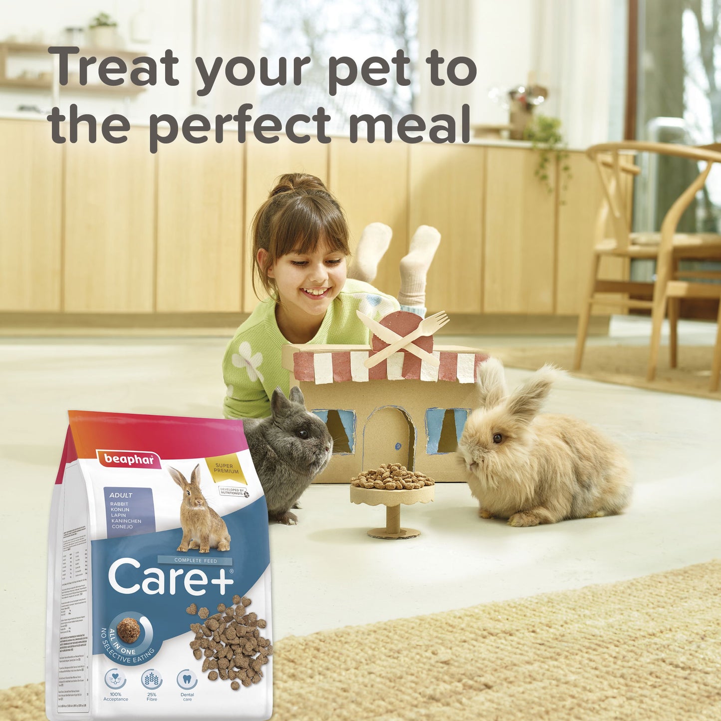 Beaphar Care+ Rabbit Food 1.5kg