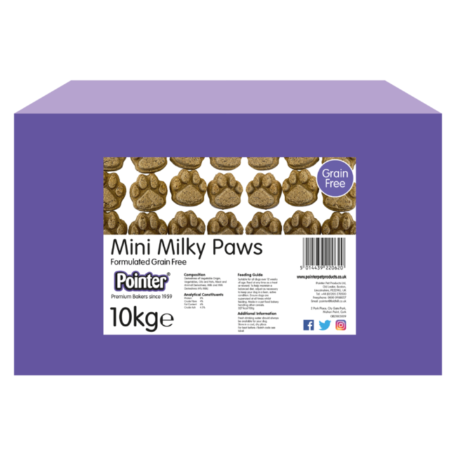 Pointer Grain Free Mini Milky Paws10kg