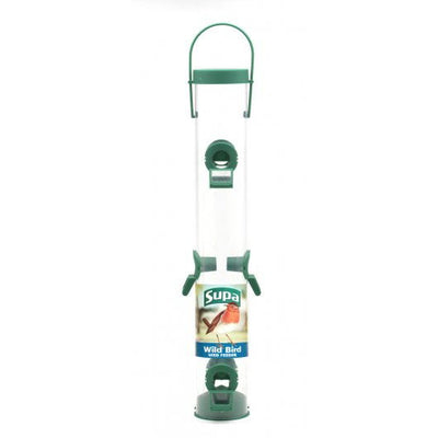 Supa Plastic 4 Port Seed Feeder Green 30cm (12 Inch)