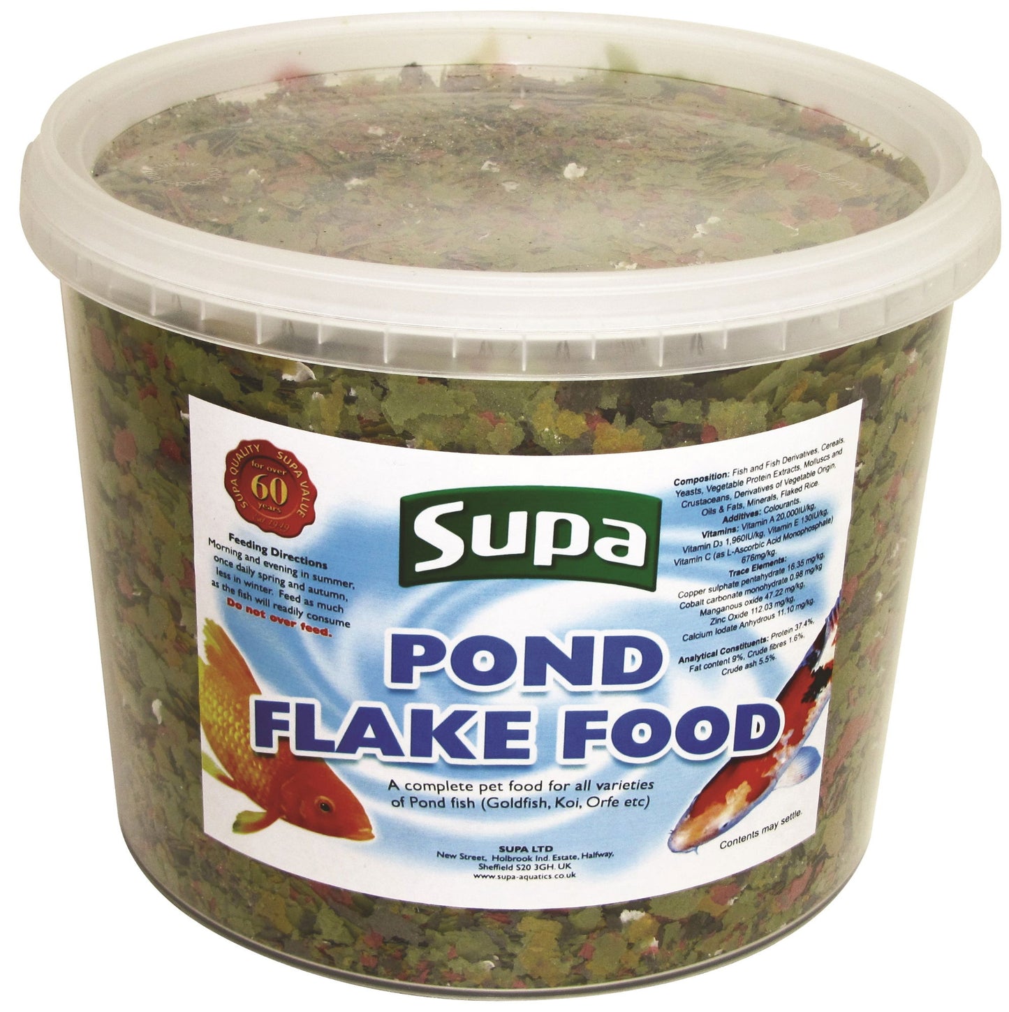 Supa Pond Flake Food 3 Litre