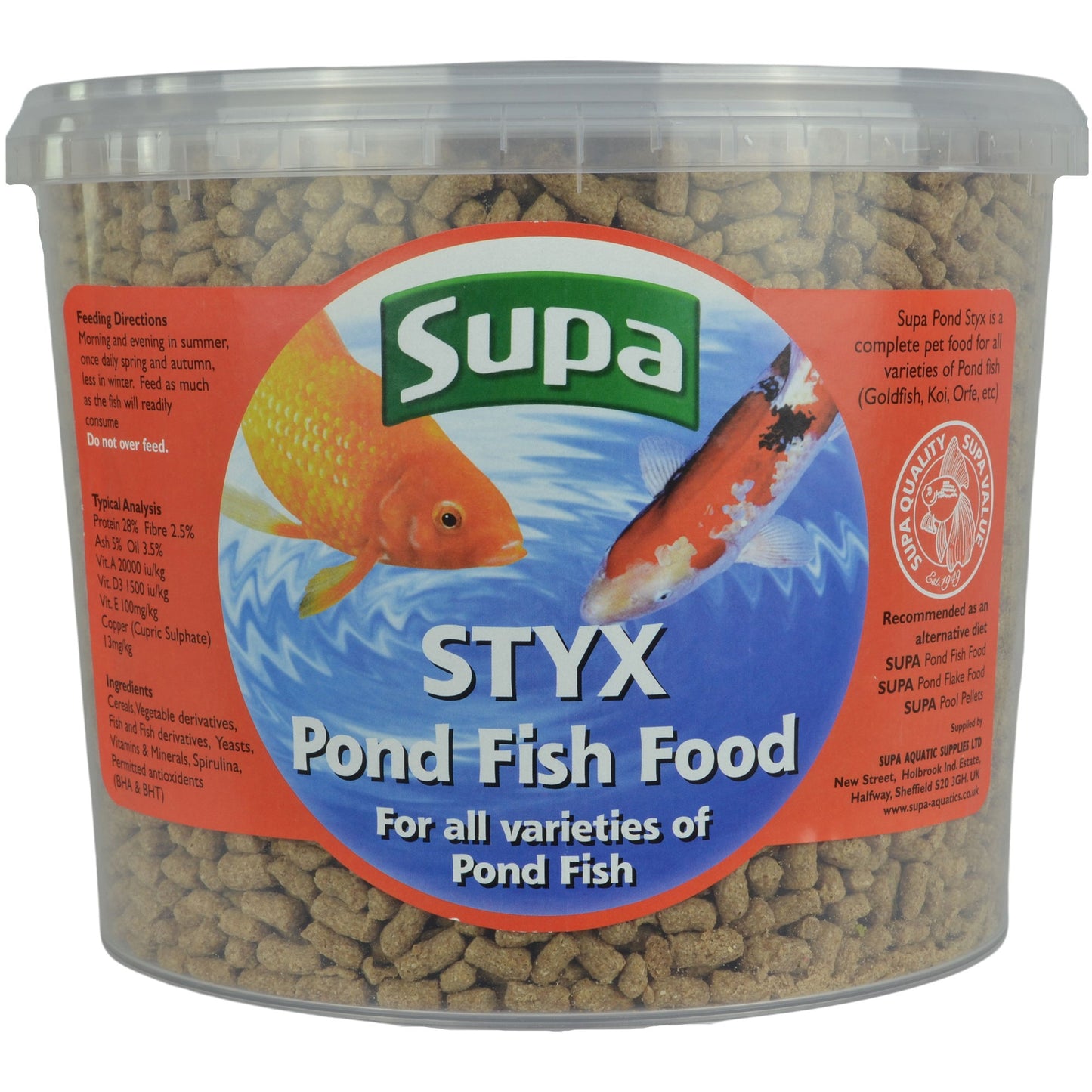 Supa Pond Styx Fish Food 3ltr