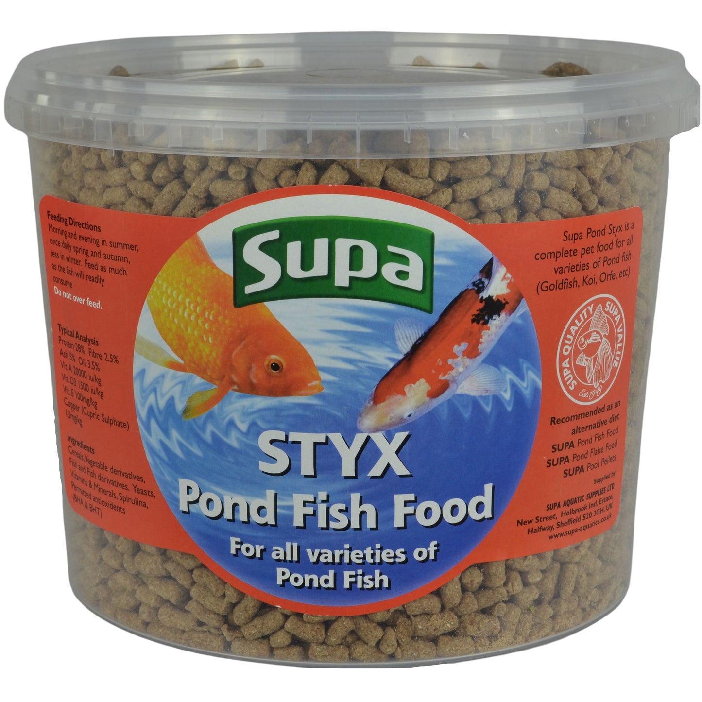 Supa Pond Styx Fish Food 3ltr
