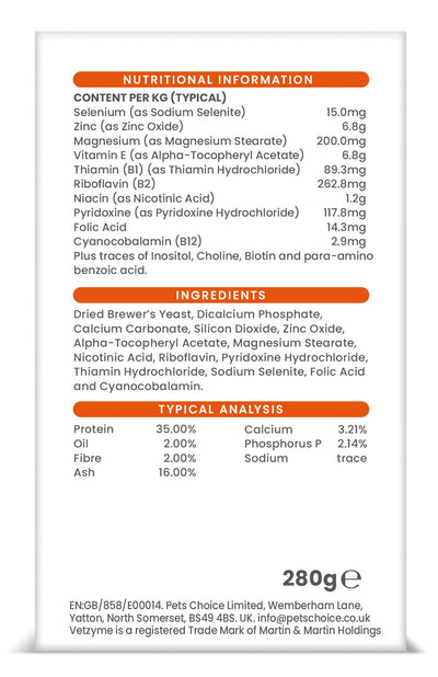 Vetzyme Dog B + E 200 Tablets