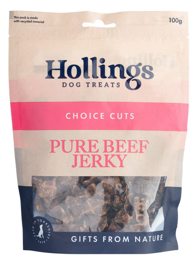 Hollings Puffed Jerky Display 100g