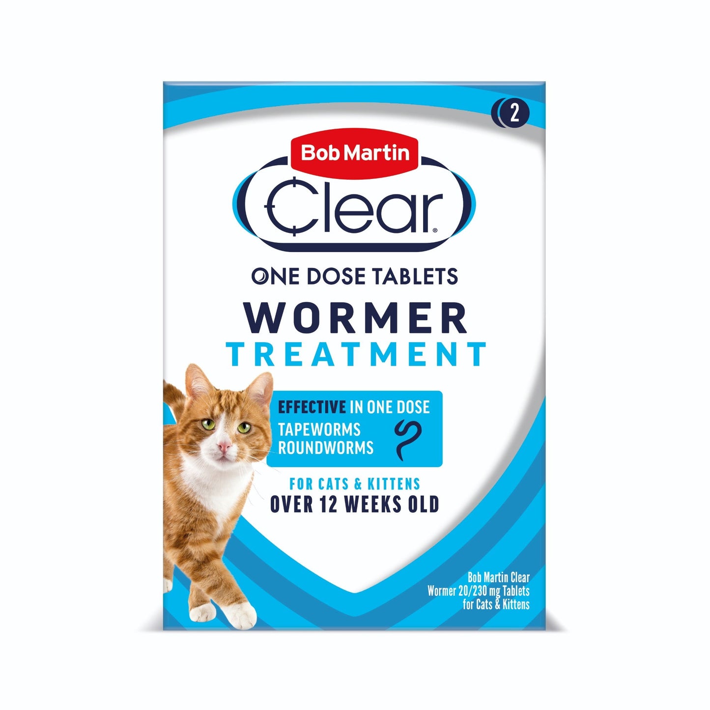 Bob Martin Dewormer Cat & Kitten 2in1 2tablets