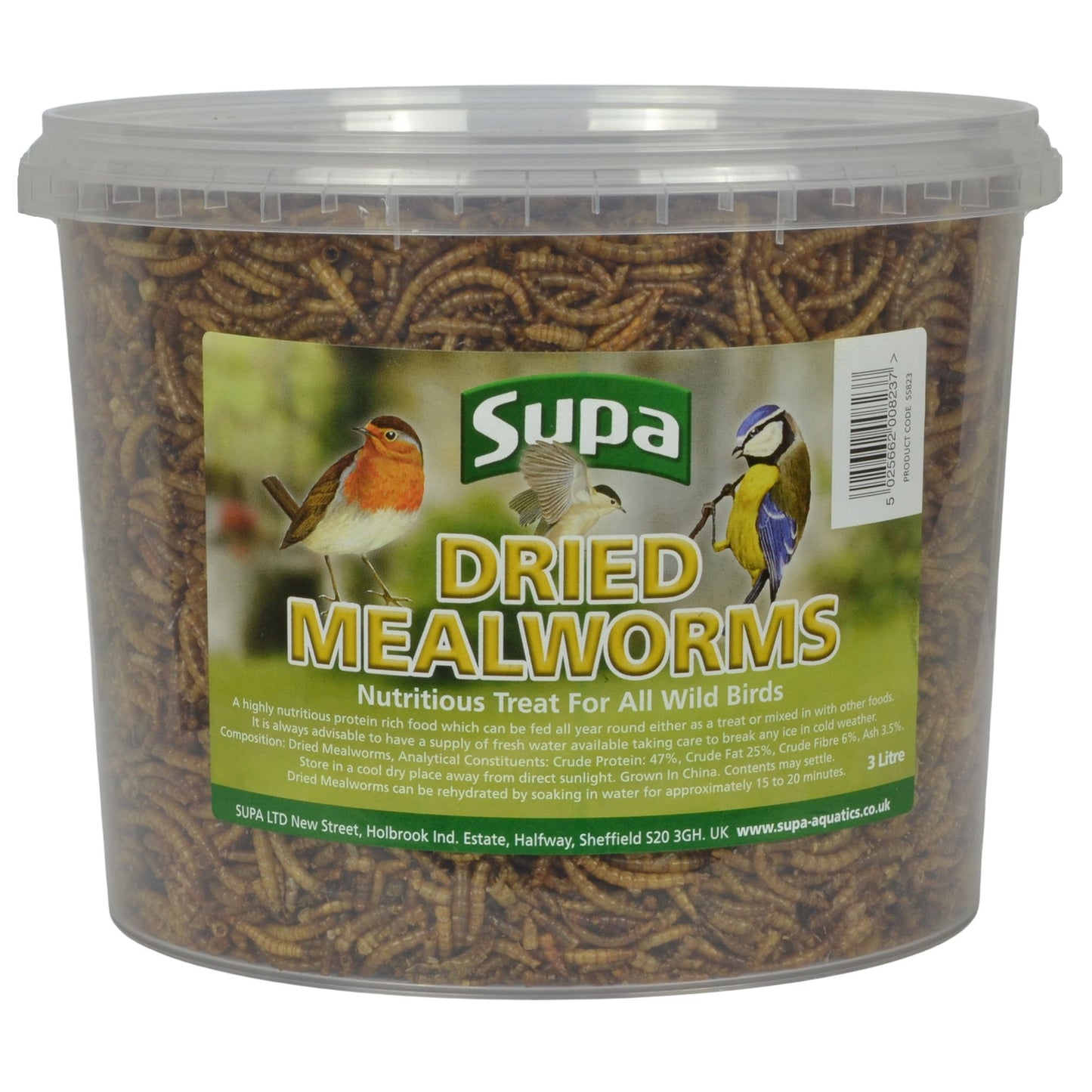 Supa Dried Mealworms 3ltr
