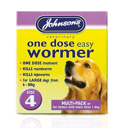 Jvp Dog Easy Dose Wormer - Size 4 Large Breeds 8 Tablets