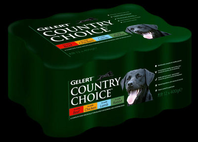 Gelert Dog Country Choice Cij Variety 12 Pack 400g