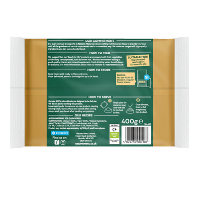 Natures Menu Ready to Mix Chicken & Tripe 400g