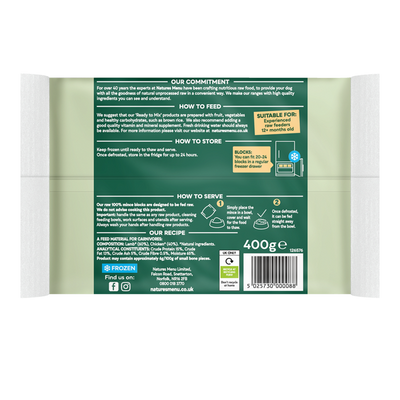 Natures Menu Ready to Mix Lamb 400g