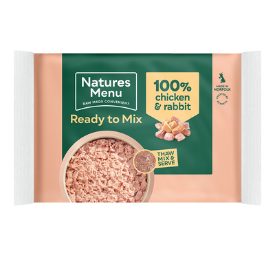 Natures Menu Ready to Mix Chicken & Rabbit 400g