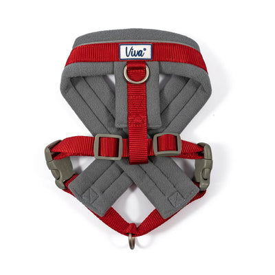 Viva Nylon Padded Harness Red Medium 41-53cm