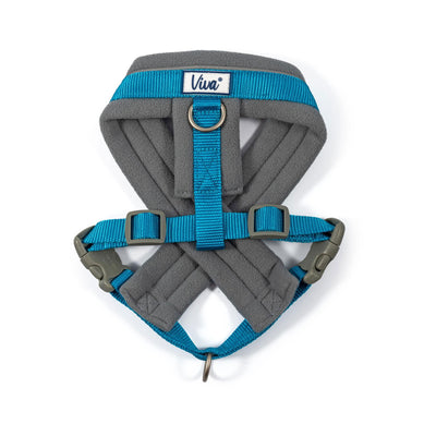 Viva Nylon Padded Harness Blue Medium 41-53cm