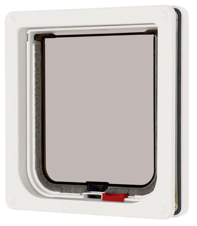 Lockable Cat Flap White 16.5x17.4cm