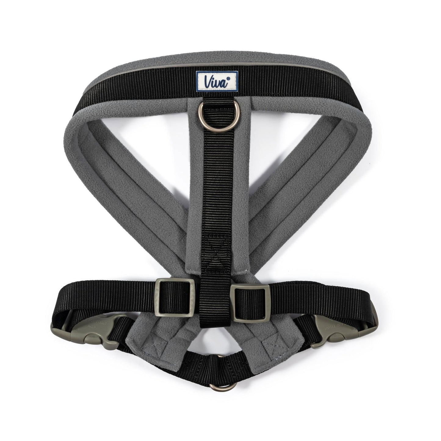 Viva Nylon Padded Harness Black Large 52-71cm