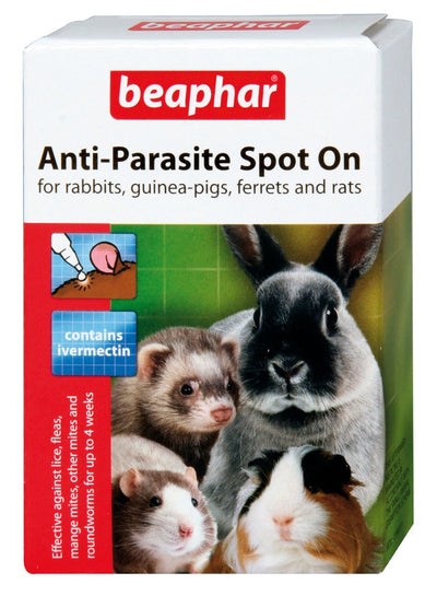 Beaphar Rabbit & Guinea Pig Anti-parasite Spot On 4 Tubes