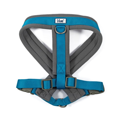 Viva Nylon Padded Harness Blue Large 52-71cm