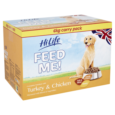 Hilife Complete Moist Mince Dog Turkey Chicken Bacon 6kg
