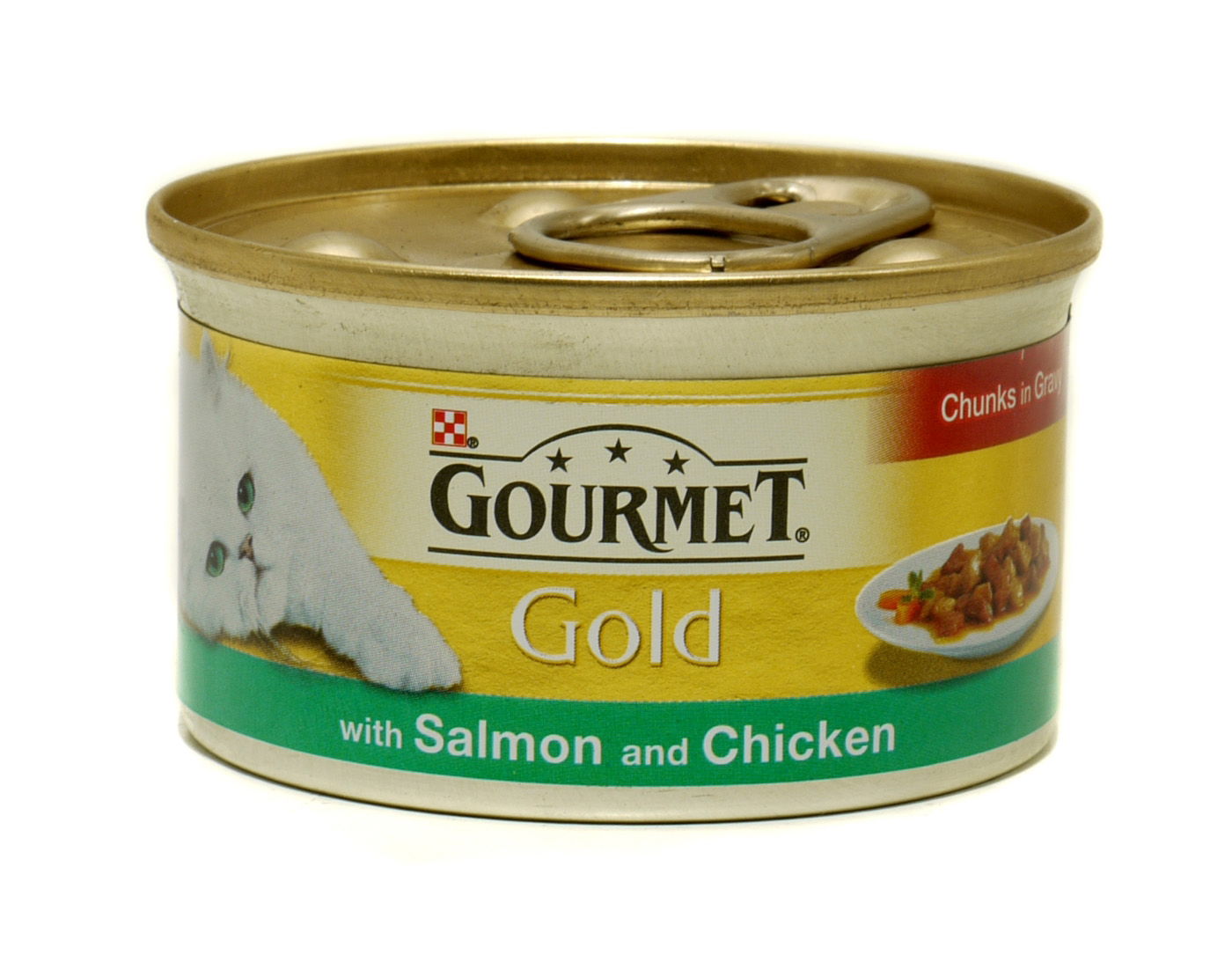 Gourmet Gold Can Salmon & Chicken Cig 85g