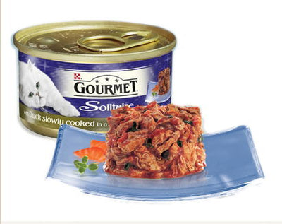 Gourmet Solitaire Can With Duck & Garden Veg In Sauce 85g
