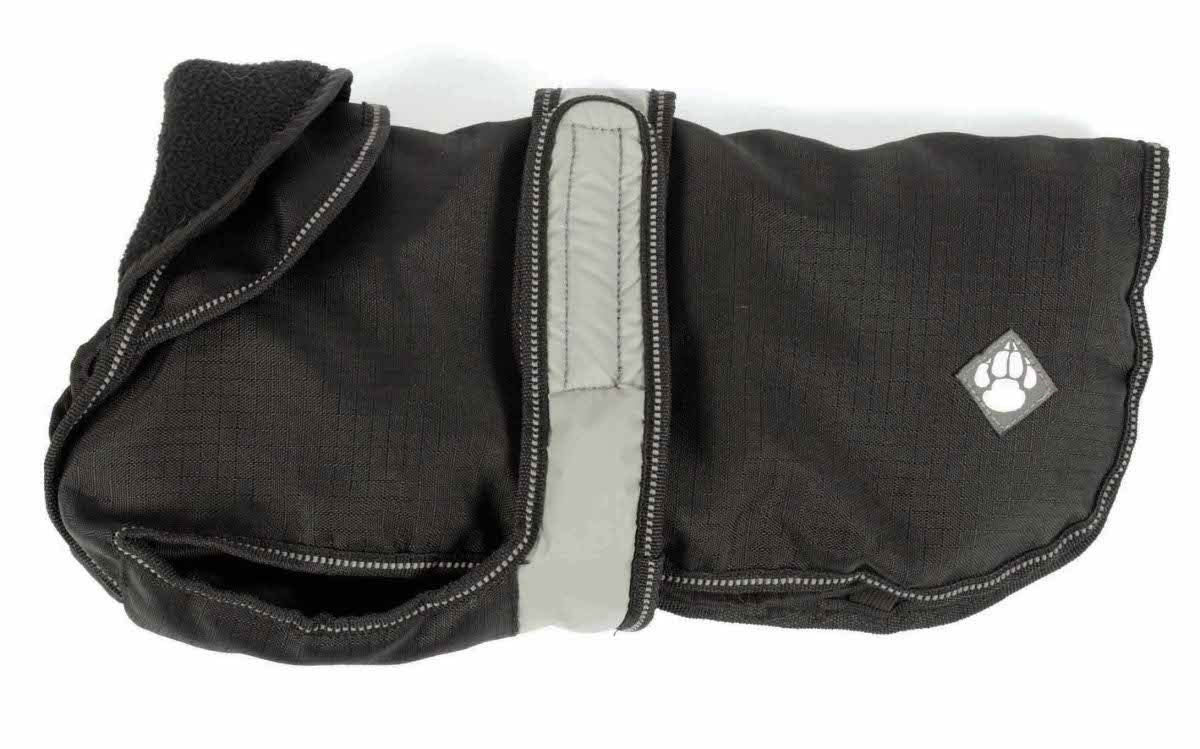 2 In 1 Black Dog Coat 35cm (14")
