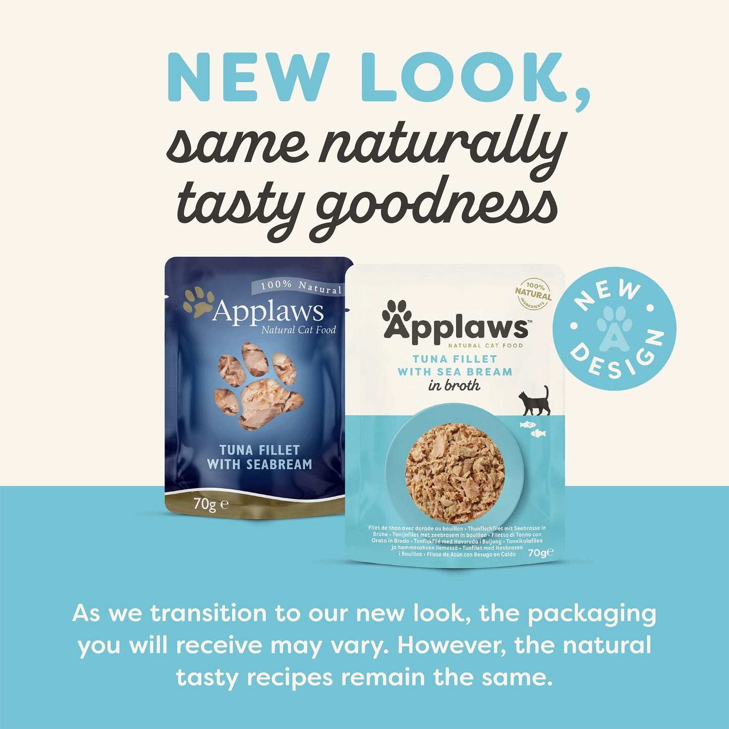 Applaws Cat Pouch Tuna & Seabream 70g