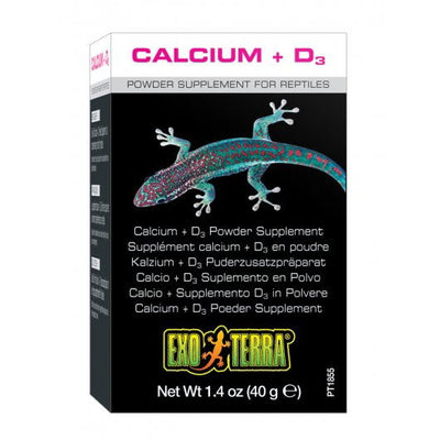 Exo Terra Reptile Calcium & D3 Powder Supplement 40g
