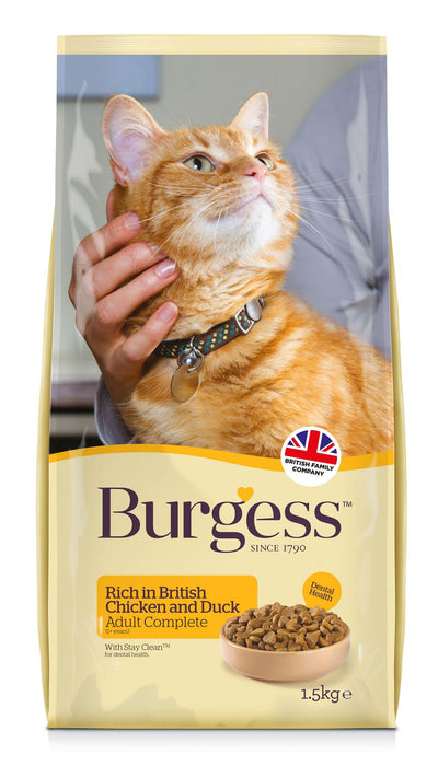 Burgess Adult Cat Chicken & Duck 1.5kg