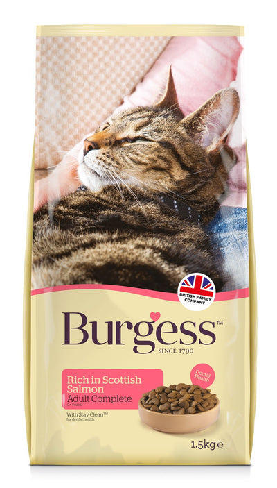 Burgess Adult Cat Scottish Salmon 1.5kg