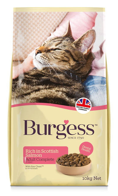 Burgess Adult Cat Scottish Salmon 10kg