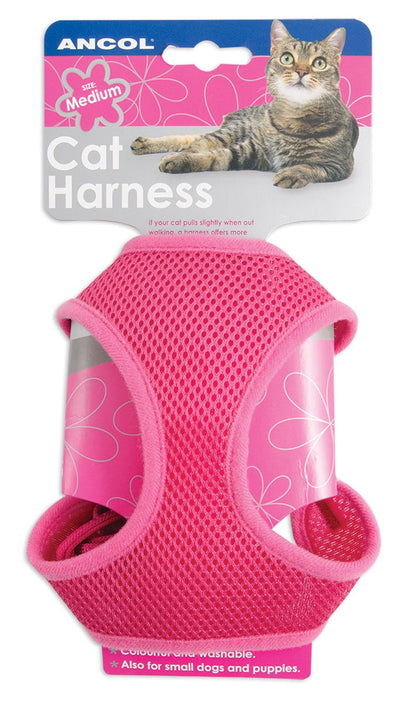 Soft Harness & Lead Pink Large