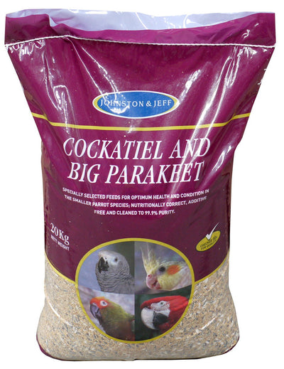 J&j Cockatiel & Big Parakeet Mix 20kg