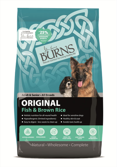 Burns Original Fish & Brown Rice 6kg