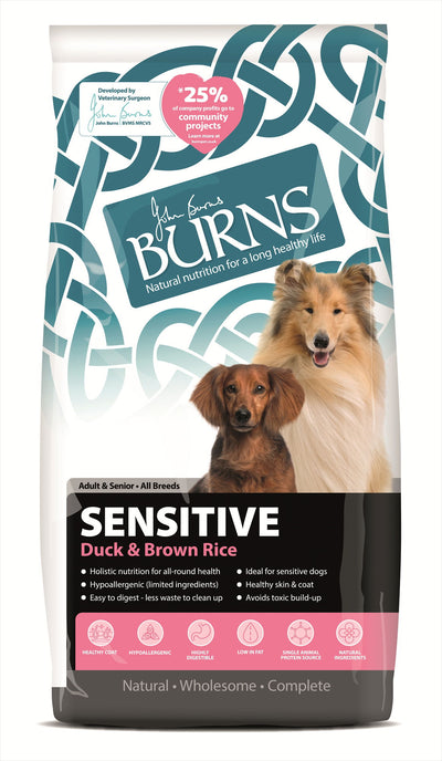 Burns Sensitive Duck & Brown Rice 12kg