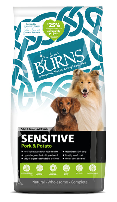 Burns Sensitive Pork & Potato 12kg