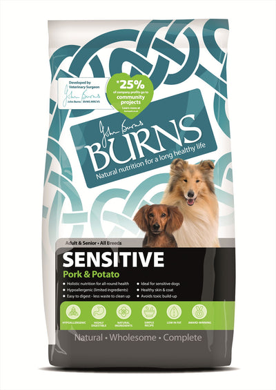Burns Adult & Senior Sensitive Pork & Potato 2kg
