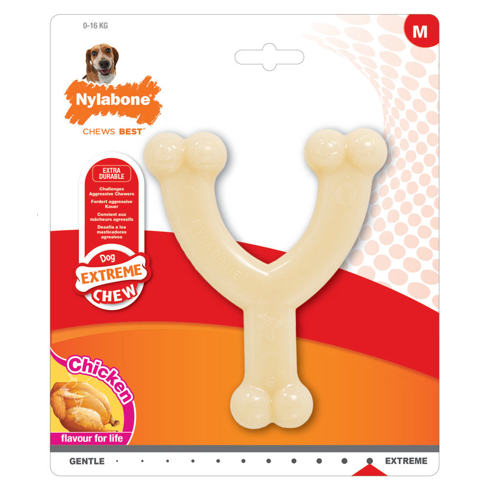 Nylabone Extreme Chew Wishbone Chicken Medium