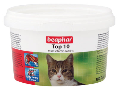 Beaphar Cat Top 10 Multi-vitamin 180 Tablets