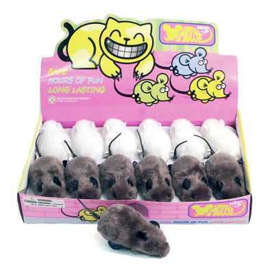 Jolly Moggy Mechanical Mouse Display Box Assorted Pk12