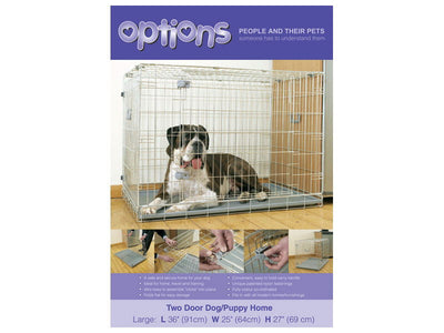 Options Two Door Dog/pup Home Medium 76 X 56 X 61cm
