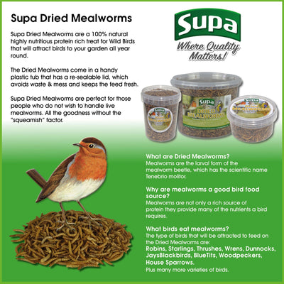 Supa Dried Mealworms 1000ml