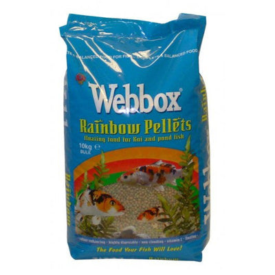 Webbox Rainbow Pellets Floating For Koi & Pond Fish 10kg