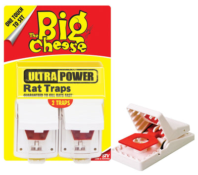 The Big Cheese Ultra Power Rat Trap Pk2